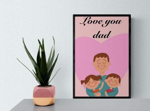 Fathers Day Wall Art, Fathers Day Gift, Digital Download, Fathers Day Print, Fathers Day Poster, Fathers Day Decor, Best Dad Ever, Daddy Art