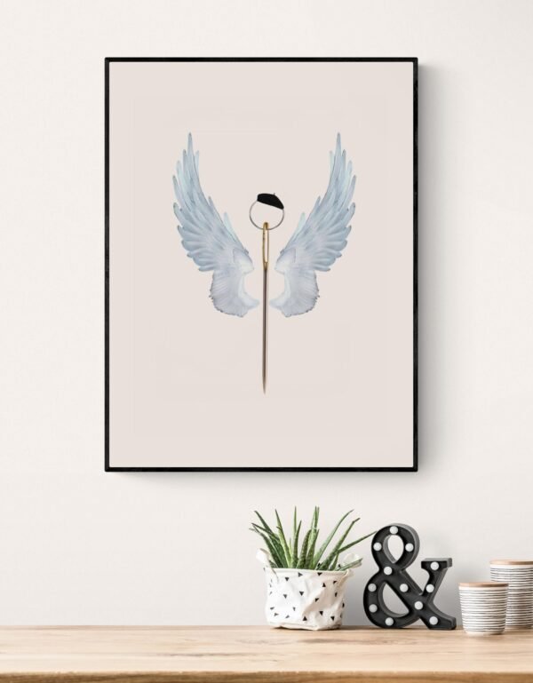 Artist Wall Art, Fashion Artist Wall Art, Digital Download, Framed Printable Wall Art, Framed Wall Hanging, Fashion Wall Art, Fashion Art - Image 6