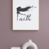 Faith Wall Art, Faith Printable, Digital Download, Faith Wall Decor, Inspirational Art, Faith Over Fear, Faith Art Print, Faith Decor
