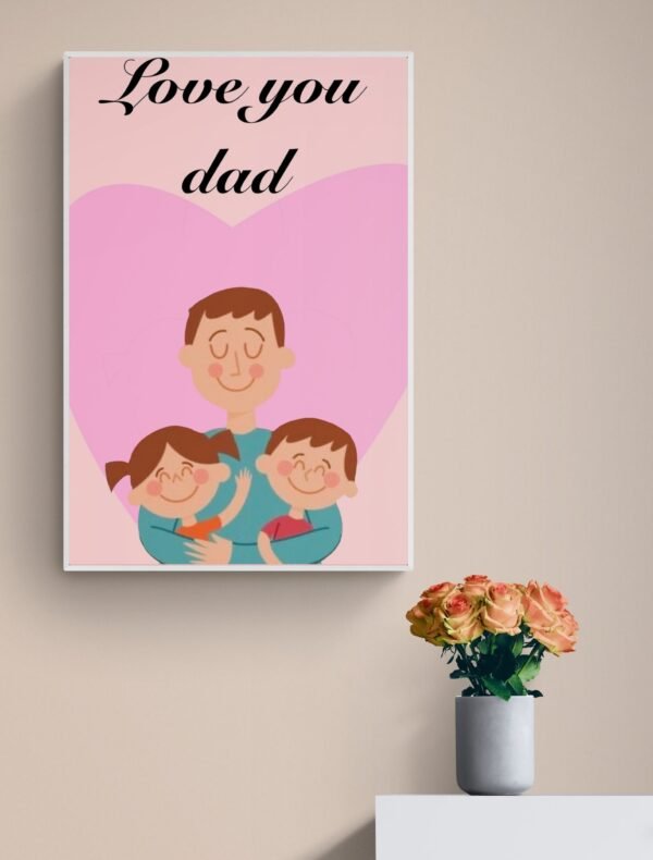 Fathers Day Wall Art, Fathers Day Gift, Digital Download, Fathers Day Print, Fathers Day Poster, Fathers Day Decor, Best Dad Ever, Daddy Art - Image 3
