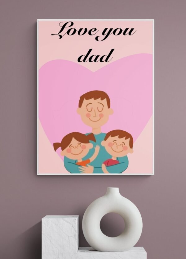 Fathers Day Wall Art, Fathers Day Gift, Digital Download, Fathers Day Print, Fathers Day Poster, Fathers Day Decor, Best Dad Ever, Daddy Art - Image 4