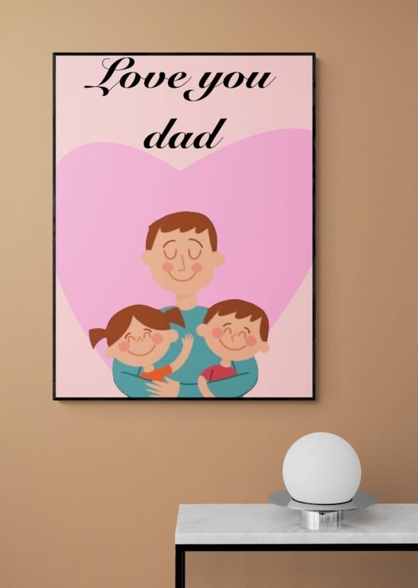 Fathers Day Wall Art, Fathers Day Gift, Digital Download, Fathers Day Print, Fathers Day Poster, Fathers Day Decor, Best Dad Ever, Daddy Art - Image 5
