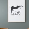 Faith Wall Art, Faith Printable, Digital Download, Faith Wall Decor, Inspirational Art, Faith Over Fear, Faith Art Print, Faith Decor - Image 2
