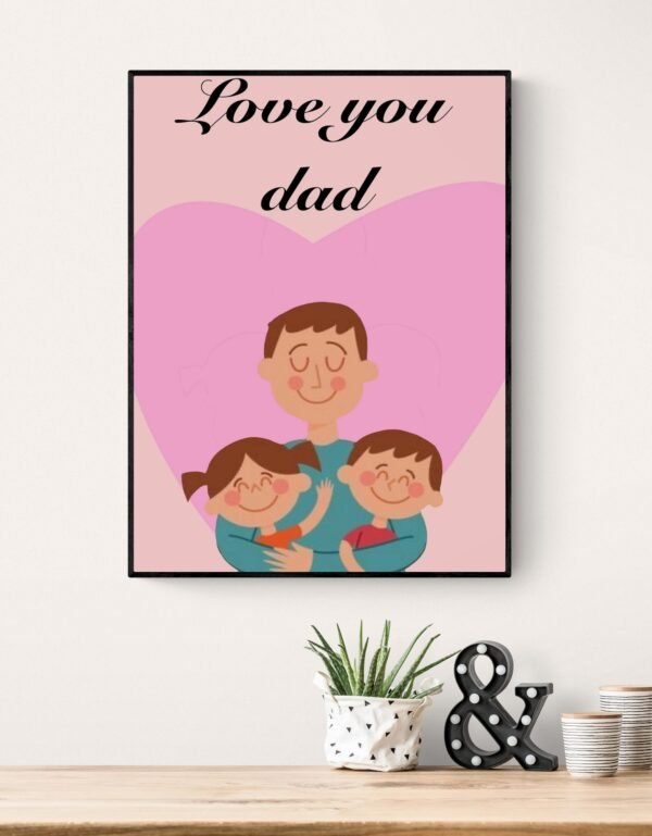 Fathers Day Wall Art, Fathers Day Gift, Digital Download, Fathers Day Print, Fathers Day Poster, Fathers Day Decor, Best Dad Ever, Daddy Art - Image 6