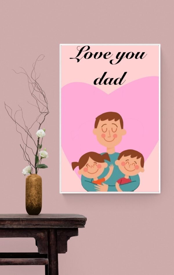 Fathers Day Wall Art, Fathers Day Gift, Digital Download, Fathers Day Print, Fathers Day Poster, Fathers Day Decor, Best Dad Ever, Daddy Art - Image 8