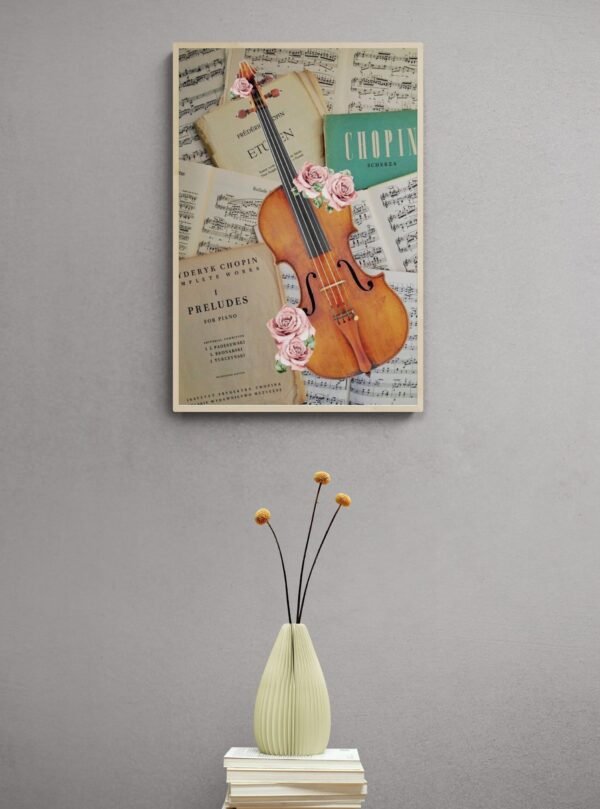 Violin Wall Art, Violin Print, Digital Download, Violin Wall Decor, Violin Artwork, Violin Lover Gift, Abstract Violin Art, Violin Printable