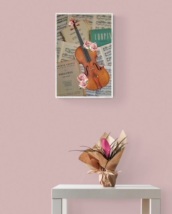Violin Wall Art, Violin Print, Digital Download, Violin Wall Decor, Violin Artwork, Violin Lover Gift, Abstract Violin Art, Violin Printable - Image 3