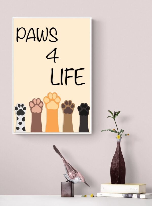 Paw prints Wall Art, Dog Lover Wall Art, Gift For Dog Lover, Dog Owner Gift, Dog Lover Quote, Printable Wall Art, Dog Art, Digital Download - Image 9