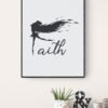 Faith Wall Art, Faith Printable, Digital Download, Faith Wall Decor, Inspirational Art, Faith Over Fear, Faith Art Print, Faith Decor - Image 6