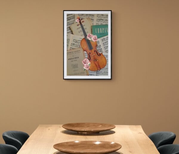 Violin Wall Art, Violin Print, Digital Download, Violin Wall Decor, Violin Artwork, Violin Lover Gift, Abstract Violin Art, Violin Printable - Image 6