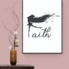 Faith Wall Art, Faith Printable, Digital Download, Faith Wall Decor, Inspirational Art, Faith Over Fear, Faith Art Print, Faith Decor - Image 8