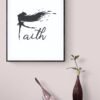 Faith Wall Art, Faith Printable, Digital Download, Faith Wall Decor, Inspirational Art, Faith Over Fear, Faith Art Print, Faith Decor - Image 9