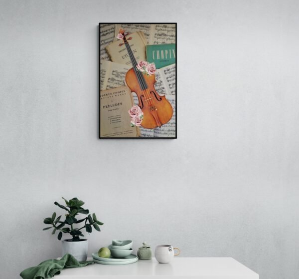 Violin Wall Art, Violin Print, Digital Download, Violin Wall Decor, Violin Artwork, Violin Lover Gift, Abstract Violin Art, Violin Printable - Image 7