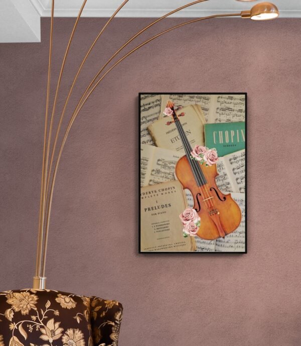 Violin Wall Art, Violin Print, Digital Download, Violin Wall Decor, Violin Artwork, Violin Lover Gift, Abstract Violin Art, Violin Printable - Image 8