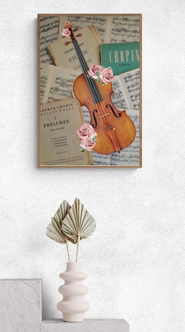 Violin Wall Art, Violin Print, Digital Download, Violin Wall Decor, Violin Artwork, Violin Lover Gift, Abstract Violin Art, Violin Printable - Image 9