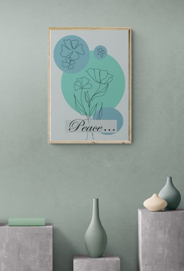 Peace, Typography Wall Art, Instant Download, Digital Download, Typography Prints - Image 2