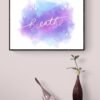 Breathe Wall Art, Breathe Print, Printable Wall Art, Breathe Art Print, Just Breathe, Breathe Poster, Typography Print, Bedroom Decor - Image 6