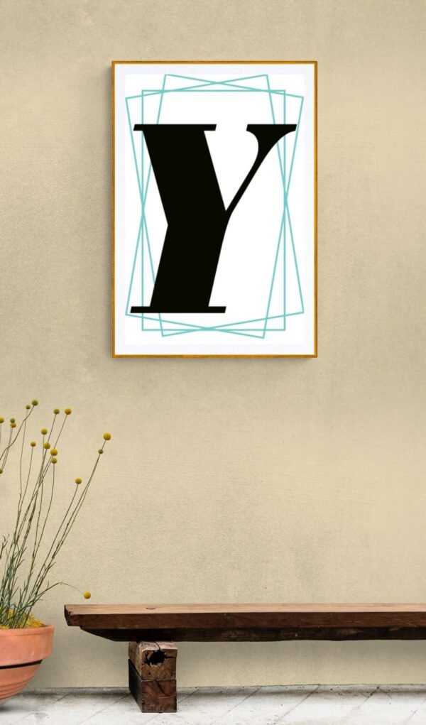 Letter Y, Typography Wall Art, Instant Download, Digital Download, Typography Prints, Digital Typography - Image 9