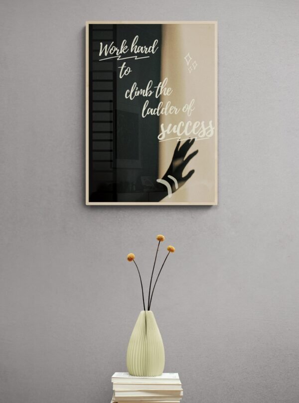 Work hard to climb the ladder of success , Quotes Wall Art, Instant Download, Positive Affirmation, Printable Wall Art, Digital Download - Image 3
