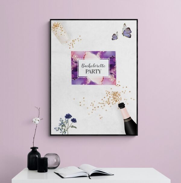 Bachelorette Party Wall Art, Printable Wall Art, Bachelorette Gift, Bachelorette Decor, Bachelorette Weekend, Hen Party, Digital Download - Image 9