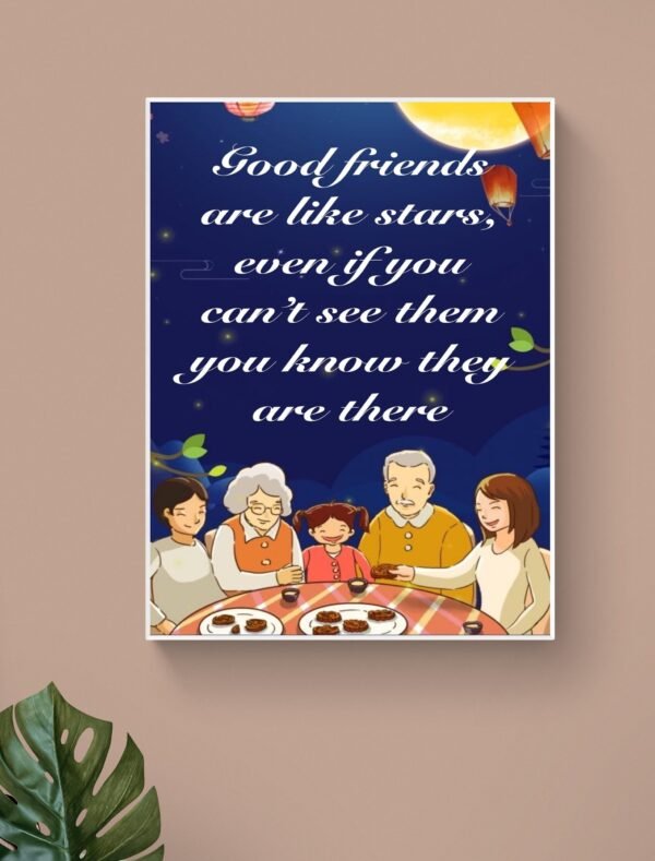 Friendship Quote Wall Art, Friendship Print, Family Friendship Art, Printable Wall Art, Framed Wall Hanging, Digital Download - Image 6