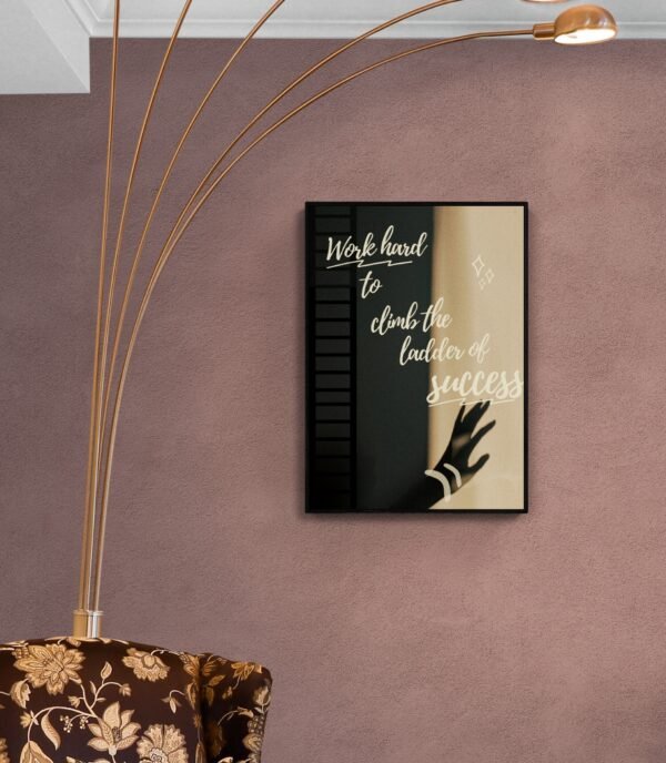 Work hard to climb the ladder of success , Quotes Wall Art, Instant Download, Positive Affirmation, Printable Wall Art, Digital Download - Image 8