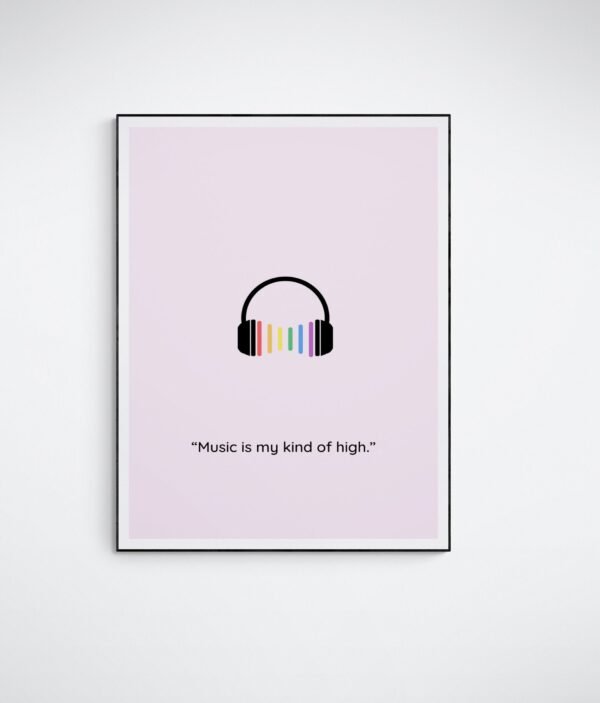 Music Wall Art, Pride Wall Hanging, Music Print, Lgbt Pride Poster, Printable Wall Art, Digital Download