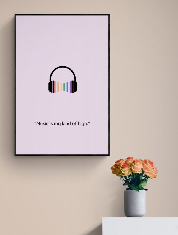 Music Wall Art, Pride Wall Hanging, Music Print, Lgbt Pride Poster, Printable Wall Art, Digital Download - Image 2