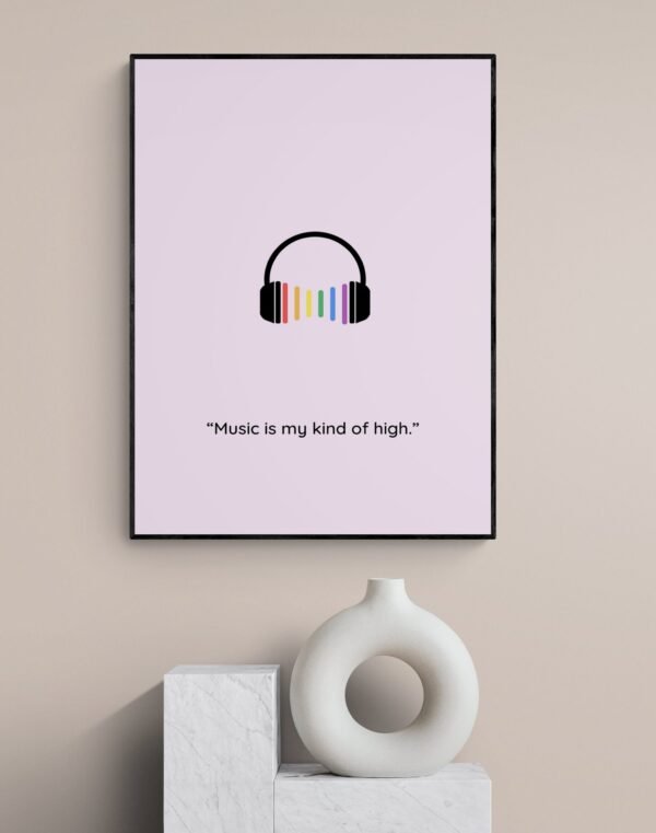 Music Wall Art, Pride Wall Hanging, Music Print, Lgbt Pride Poster, Printable Wall Art, Digital Download - Image 4