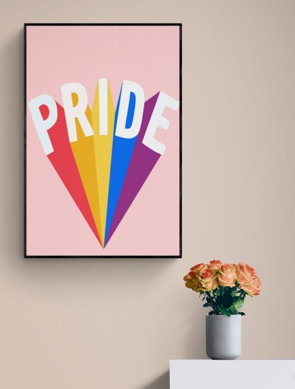 Pride Wall Decor, LGBT Pride Poster, Pride Art, Rainbow Wall Art, Printable Wall Art, Digital Download - Image 2
