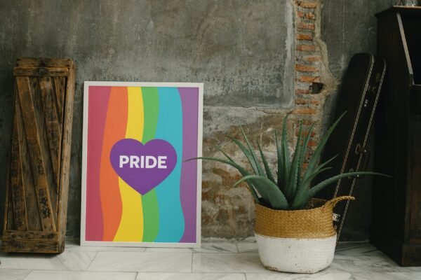 Pride Heart, Pride Heart Digital Art, Pride Heart Wall Art, Pride Heart Instant Download, Pride Heart Digital download, Home Decor - Image 4