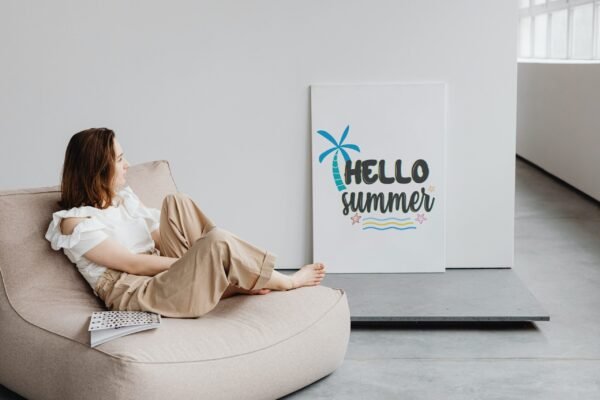 Hello Summer, Digital Art, Wall Art, Instant Download, Digital download, Home Decor - Image 6