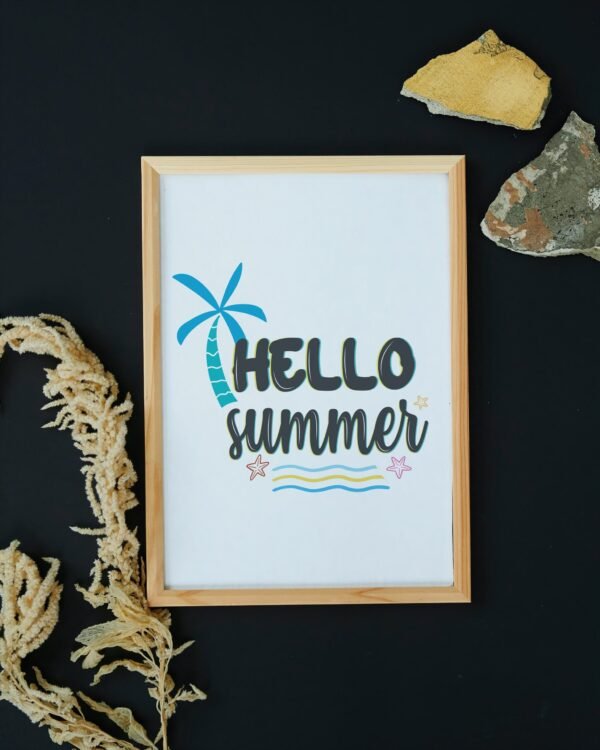 Hello Summer, Digital Art, Wall Art, Instant Download, Digital download, Home Decor - Image 9