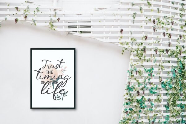 Trust The Timing Of Your Life, Digital Art, Wall Art, Instant Download, Digital download, Home Decor - Image 7