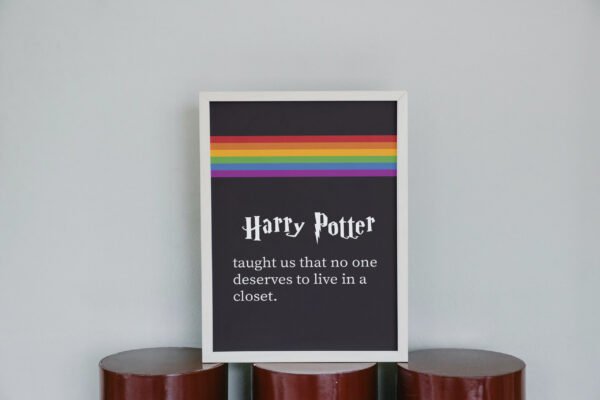 Harry Potter taught us that no one deserves to live in a closet, Digital Art, Wall Art, Instant Download, Digital download, Home Decor - Image 2