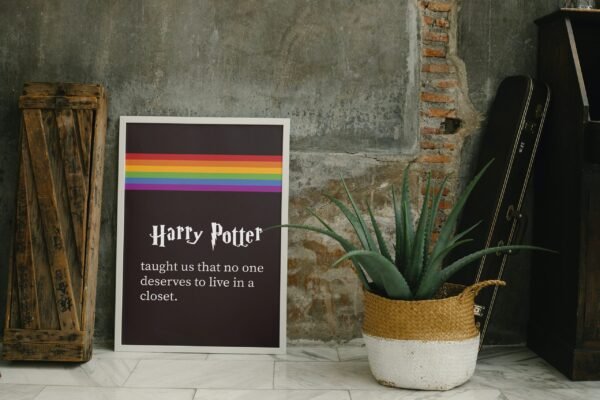Harry Potter taught us that no one deserves to live in a closet, Digital Art, Wall Art, Instant Download, Digital download, Home Decor - Image 5