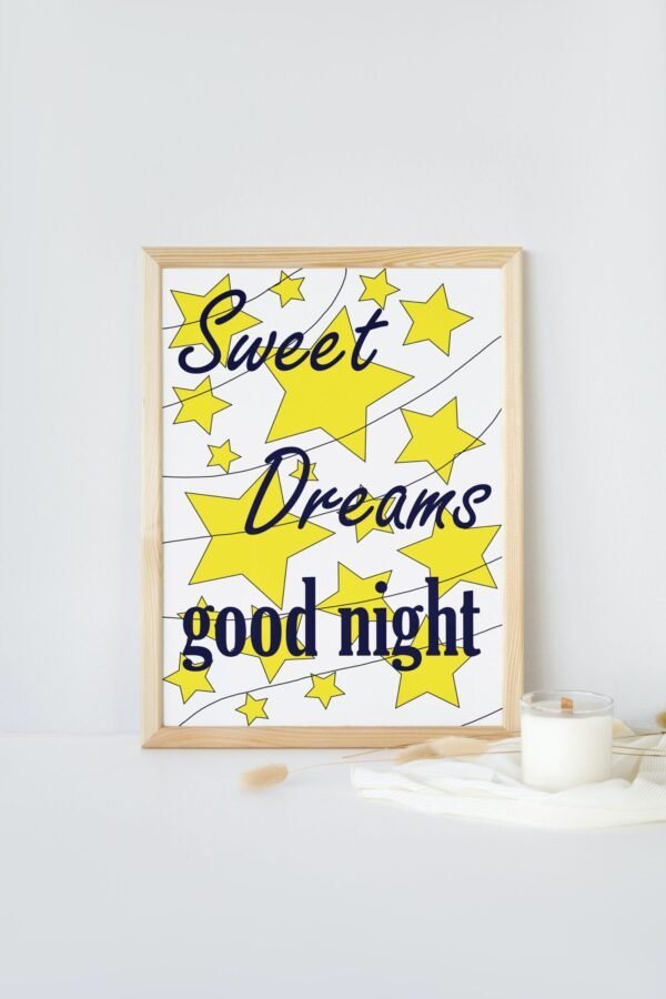 Goodnight-Sweet Dreams, Digital Art, Wall Art, Instant Download, Digital download, Home Decor - Image 6