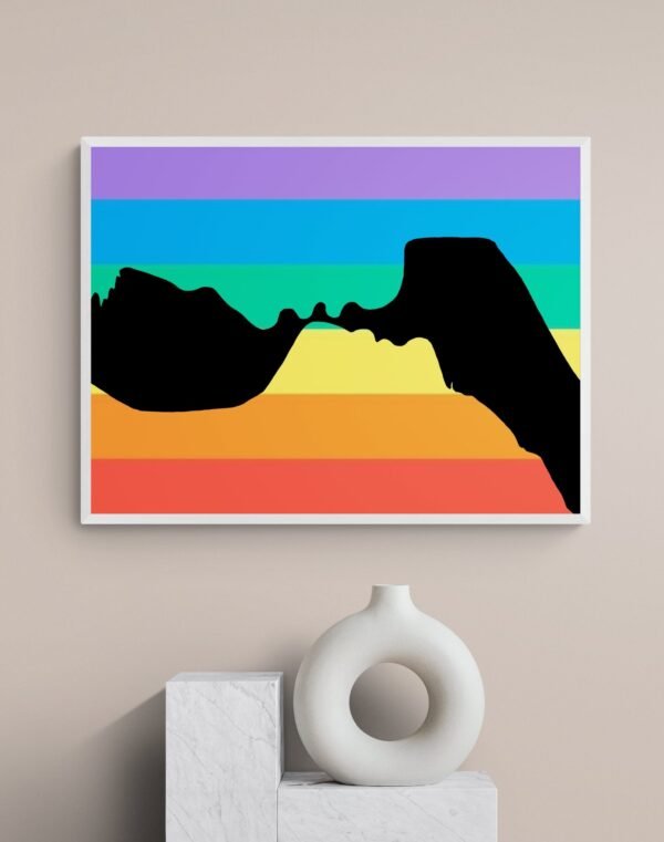 Pride Wall Decor, Rainbow Wall Art, LGBT Pride Poster, Printable Wall Art, Digital Download - Image 2