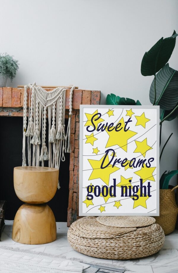 Goodnight-Sweet Dreams, Digital Art, Wall Art, Instant Download, Digital download, Home Decor - Image 8