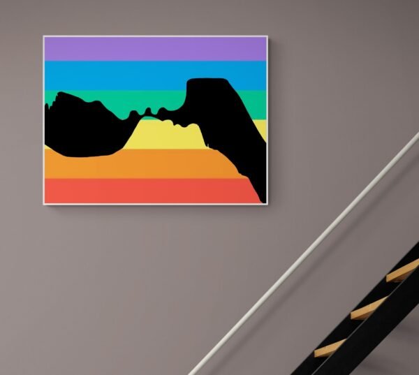 Pride Wall Decor, Rainbow Wall Art, LGBT Pride Poster, Printable Wall Art, Digital Download - Image 4