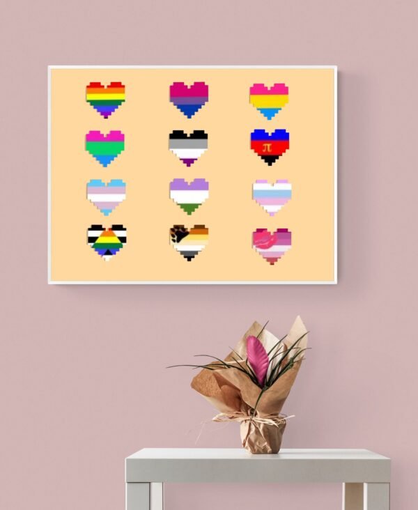 Pride Wall Art, Lgbt Wall Decor, Lgbt Pride Poster, Printable Wall Art, Digital Download - Image 6