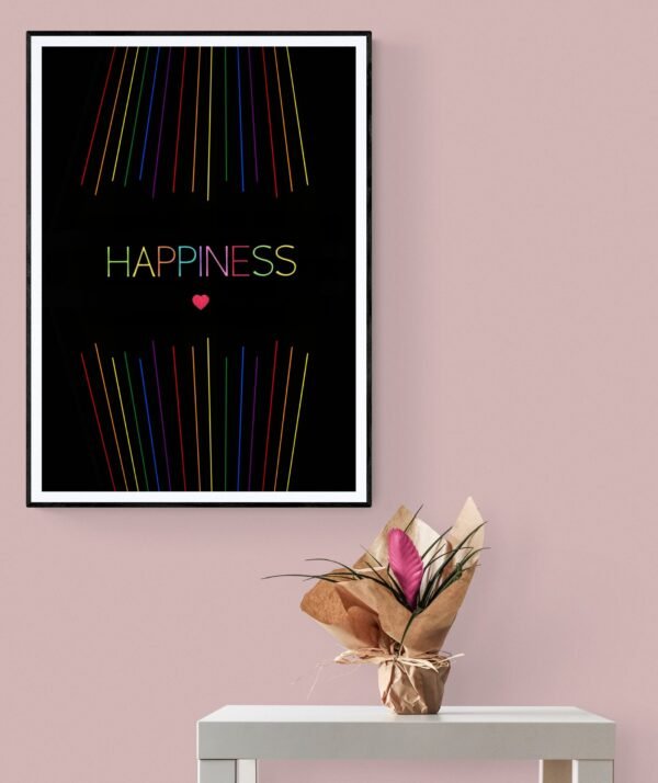 Happiness Quote, Rainbow Wall Art, Lgbt Wall Decor, LGBTQ Pride Poster, Printable Wall Art, Digital Download - Image 5