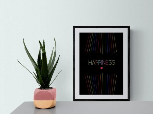 Happiness Quote, Rainbow Wall Art, Lgbt Wall Decor, LGBTQ Pride Poster, Printable Wall Art, Digital Download - Image 8